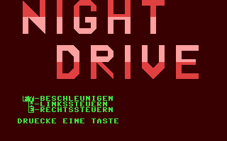 Night Drive Title Screen